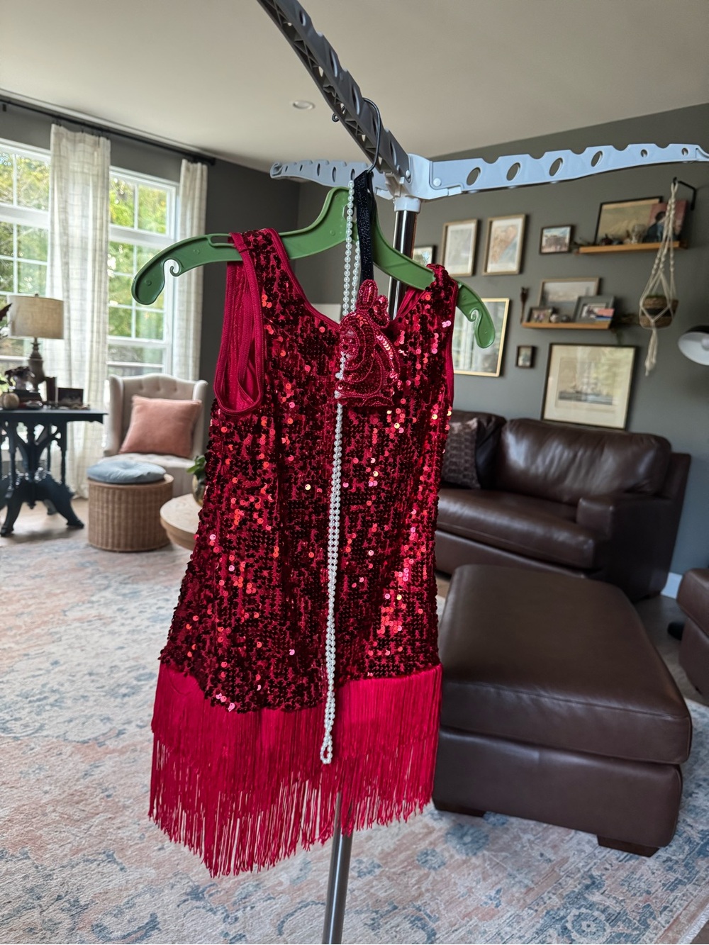Weissman Thoroughly Modern Millie Sequin Fringe Costume WN 17657 Red MC